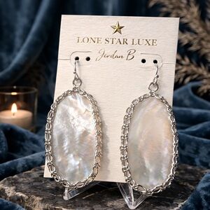 Kendra Scott Macrame Danielle Earrings in Ivory MOP (RARE, HTF, RETIRED,DISCONT)